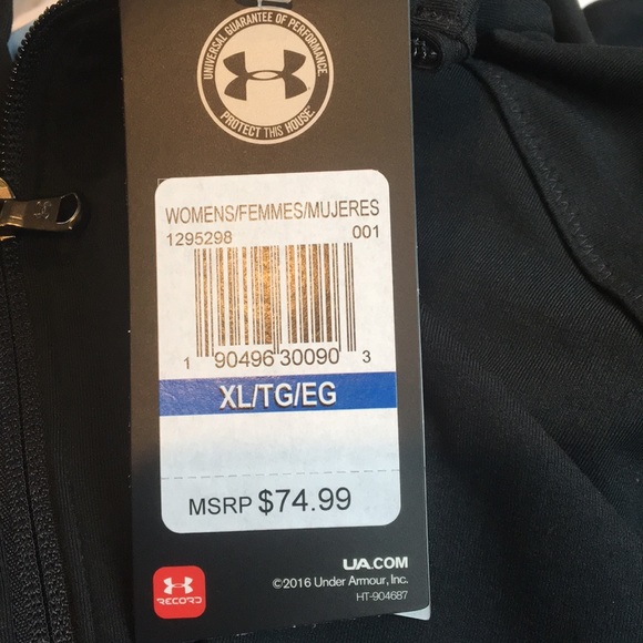 NWT  Under Armour sporty lux warm up jacket ✨ - Picture 3 of 4